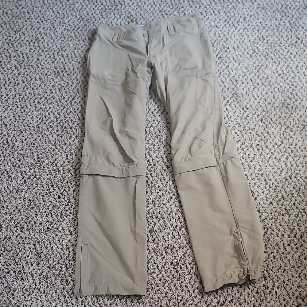 Marmot Tan Cargo Convertible Pants